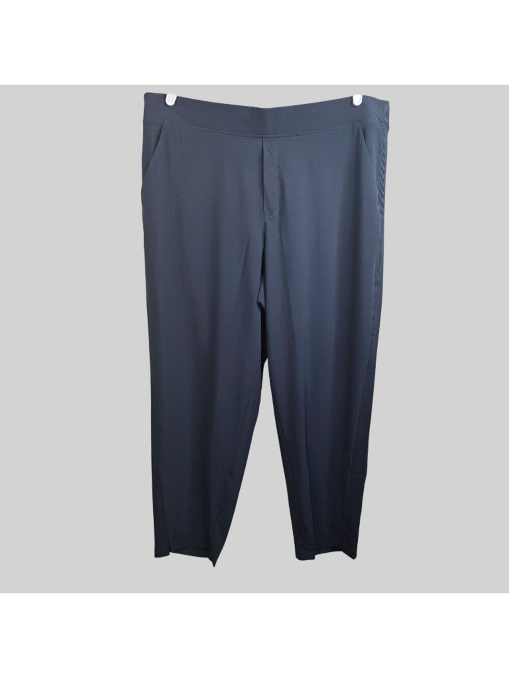 Athleta Brooklyn Ankle Pants Size 20 Blue Pull On Athletic Workout Straight Leg